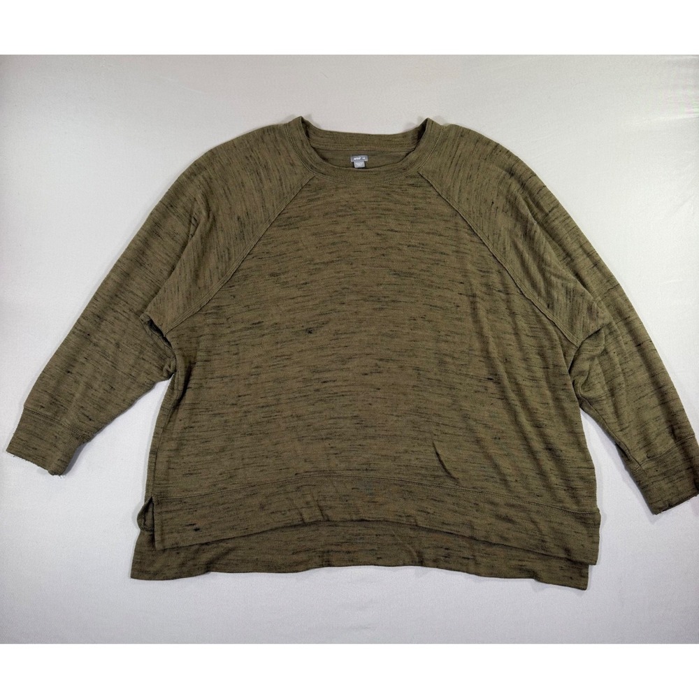 Aerie Sweatshirt Womens Large Marl Oversized Cozy Athleisure Raglan Sleeve